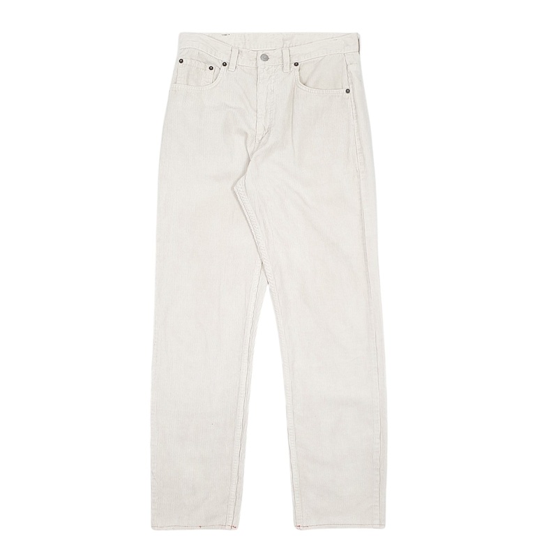 Mens Levis Cream Corduroy Cotton Blend  Trousers Mens W30 L30