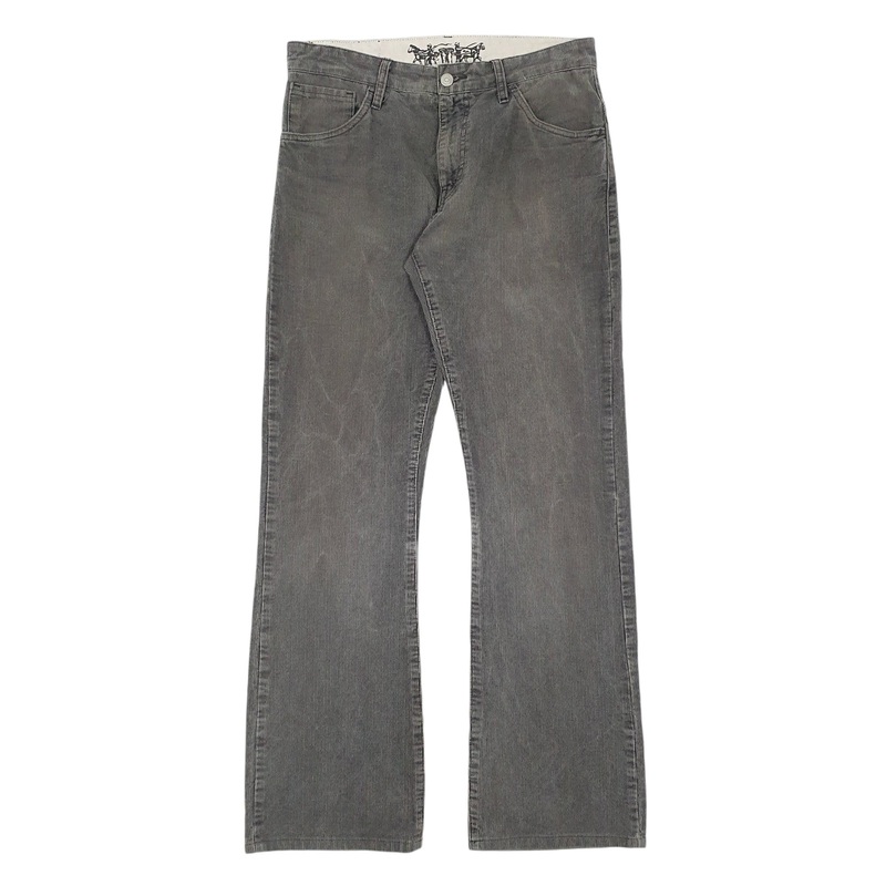 Mens Levis Grey Corduroy Cotton Blend  Trousers Mens W31 L34
