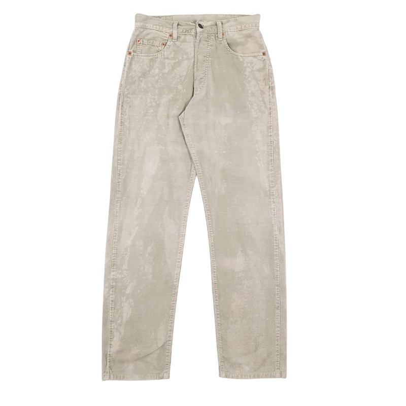 Mens Levis Vintage Beige Corduroy Cotton Blend  Trousers Mens W30 L34