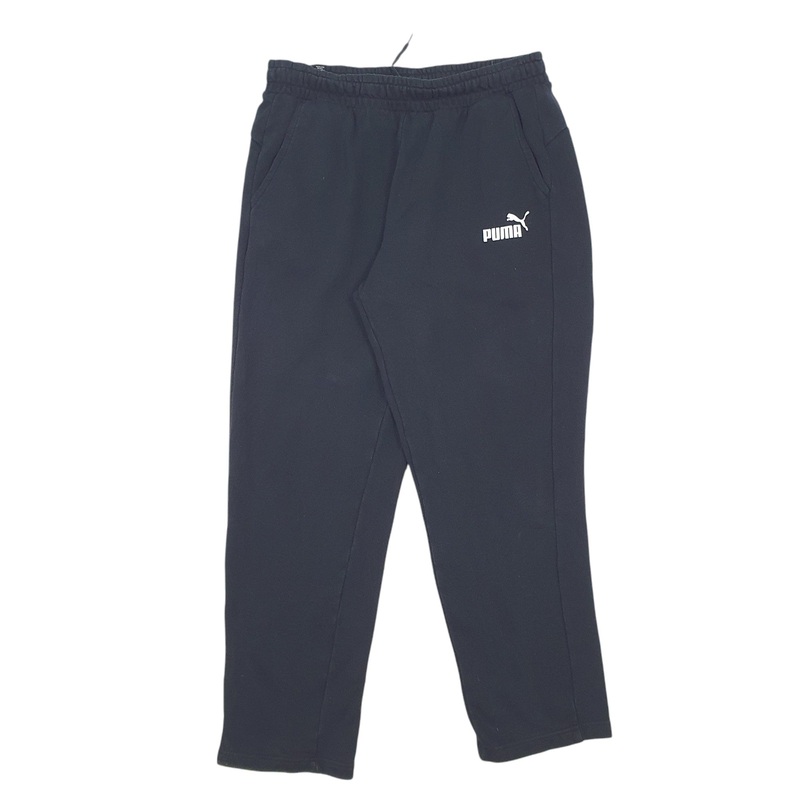 Mens Puma Black Jogger Cotton Blend  Trousers Mens W30 L30