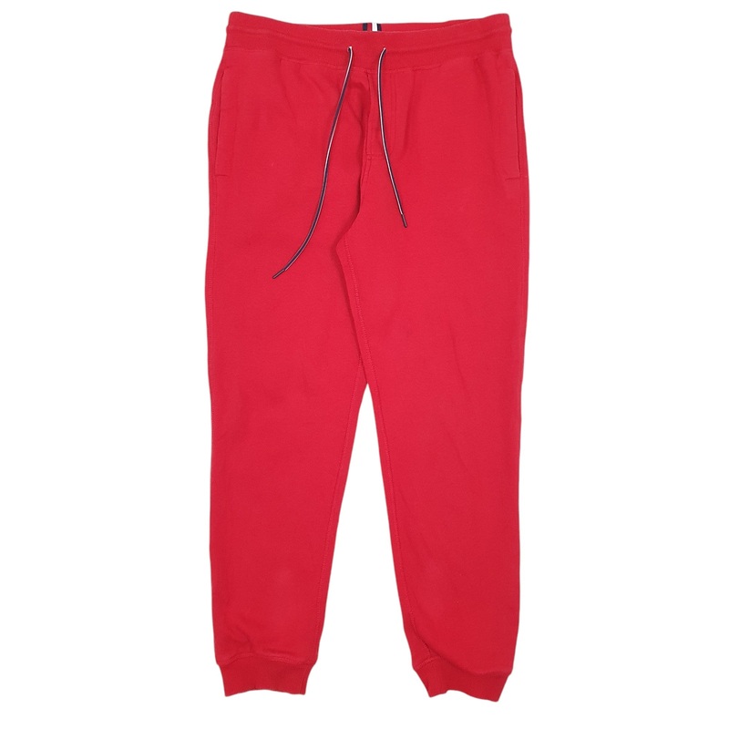 Mens Tommy Hilfiger Red Jogger Cotton Blend  Trousers Mens W32 L28