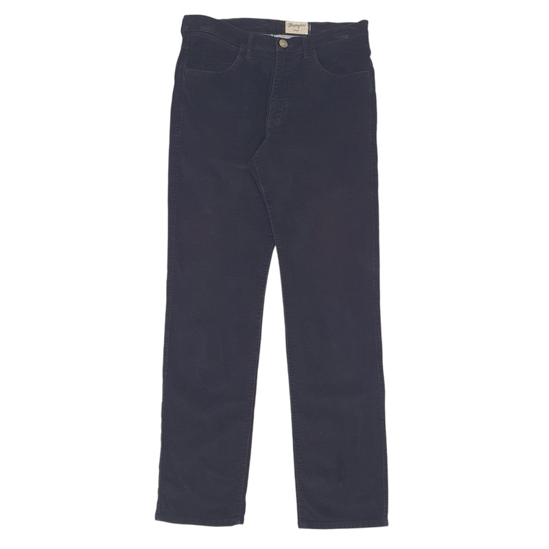 Mens Wrangler Arizona Black Corduroy Cotton Blend  Trousers Mens W34 L34