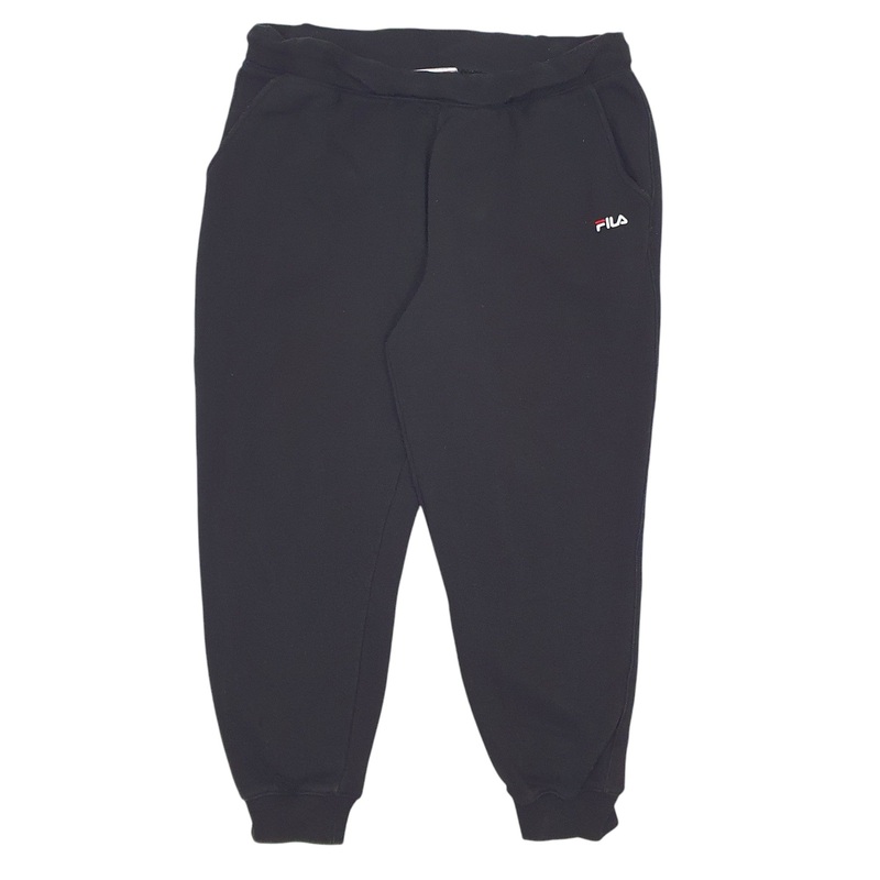 Womens Fila Stretch Black Jogger Cotton Blend  Trousers Womens UKXL