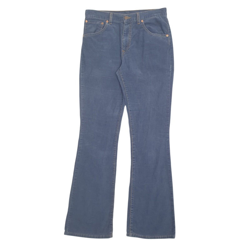 Womens Levis Blue Corduroy Cotton  Trousers Womens UK12