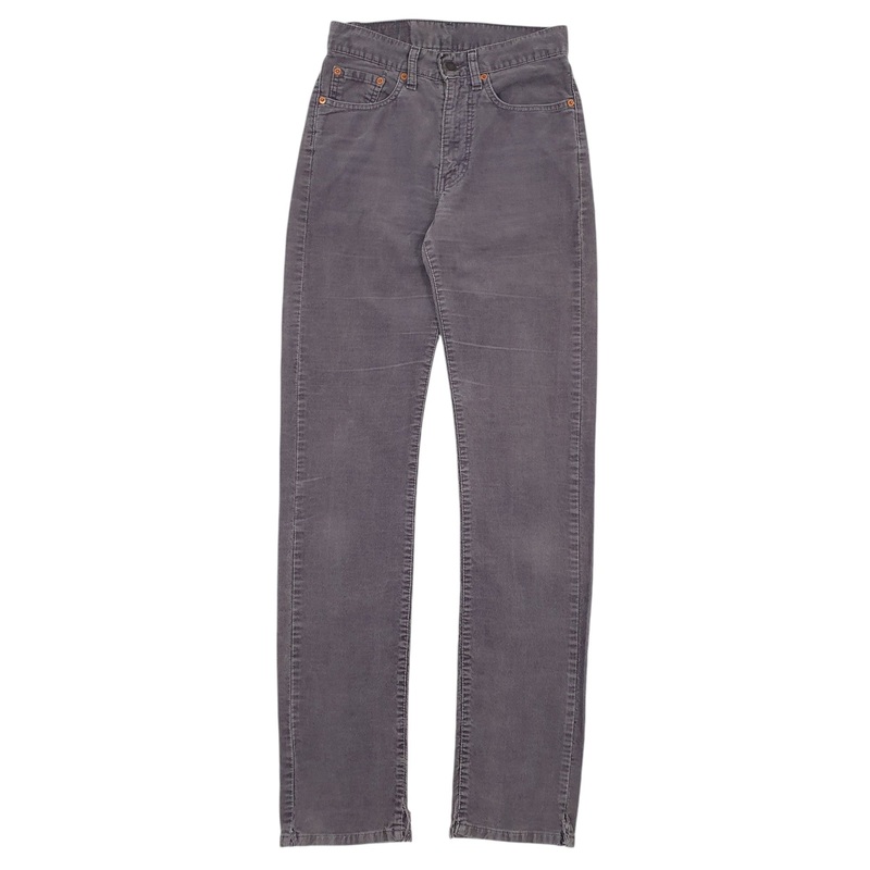 Womens Levis Grey Corduroy Cotton Blend  Trousers Womens UK8