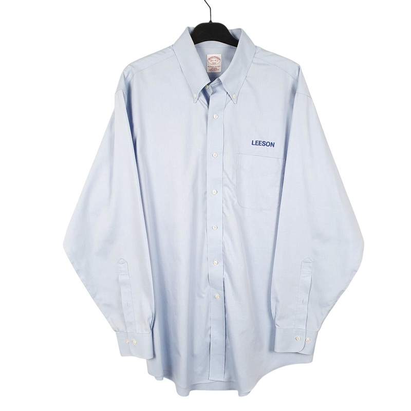 Brooks Brothers Leeson Long Sleeve Regular Fit Cotton Shirt Mens L