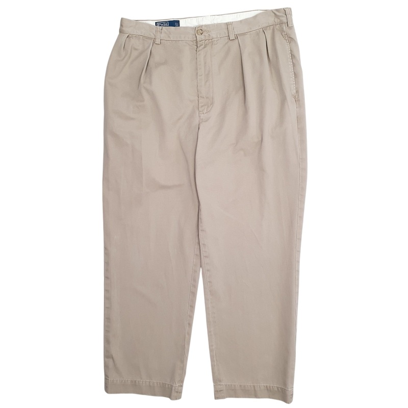 Mens Polo Ralph Lauren Andrew Beige Chino Cotton  Trousers Mens W36 L29