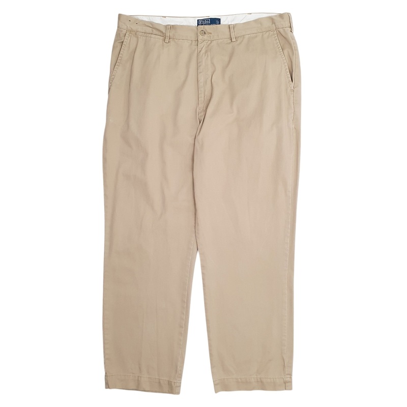 Mens Polo Ralph Lauren Beige Chino Cotton  Trousers Mens W38 L30