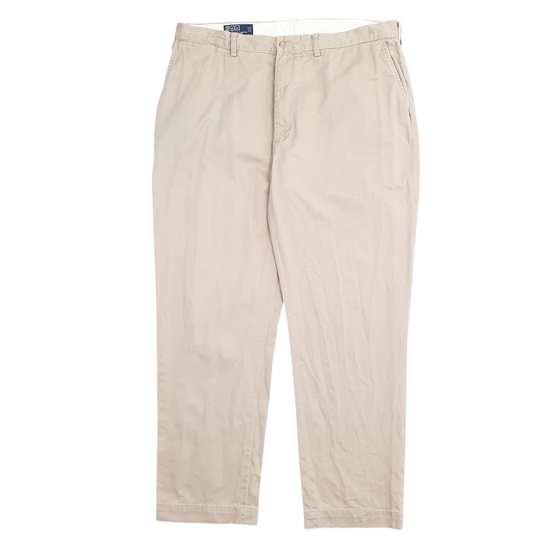 Mens Polo Ralph Lauren Beige Chino Cotton  Trousers Mens W40 L30