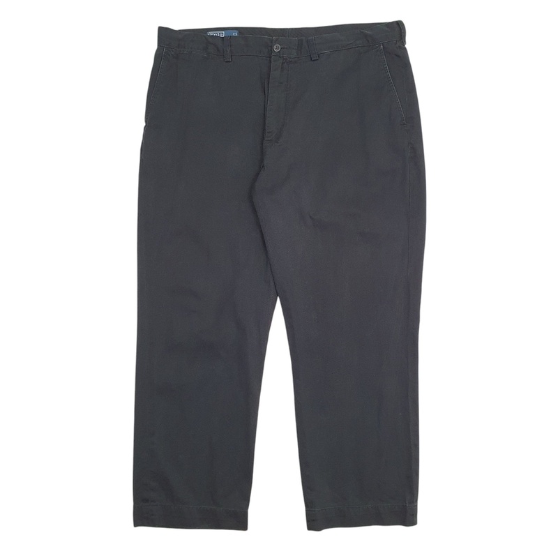 Mens Polo Ralph Lauren Black Chino Cotton  Trousers Mens W40 L30
