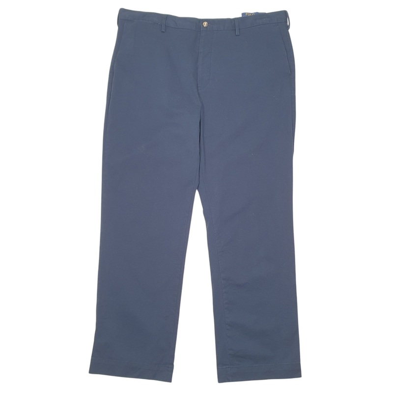 Mens Polo Ralph Lauren Classic Stretch Navy Chino Cotton  Trousers Mens W38 L30