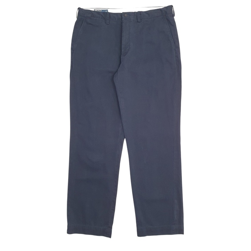 Mens Polo Ralph Lauren Navy Chino Cotton  Trousers Mens W35 L32