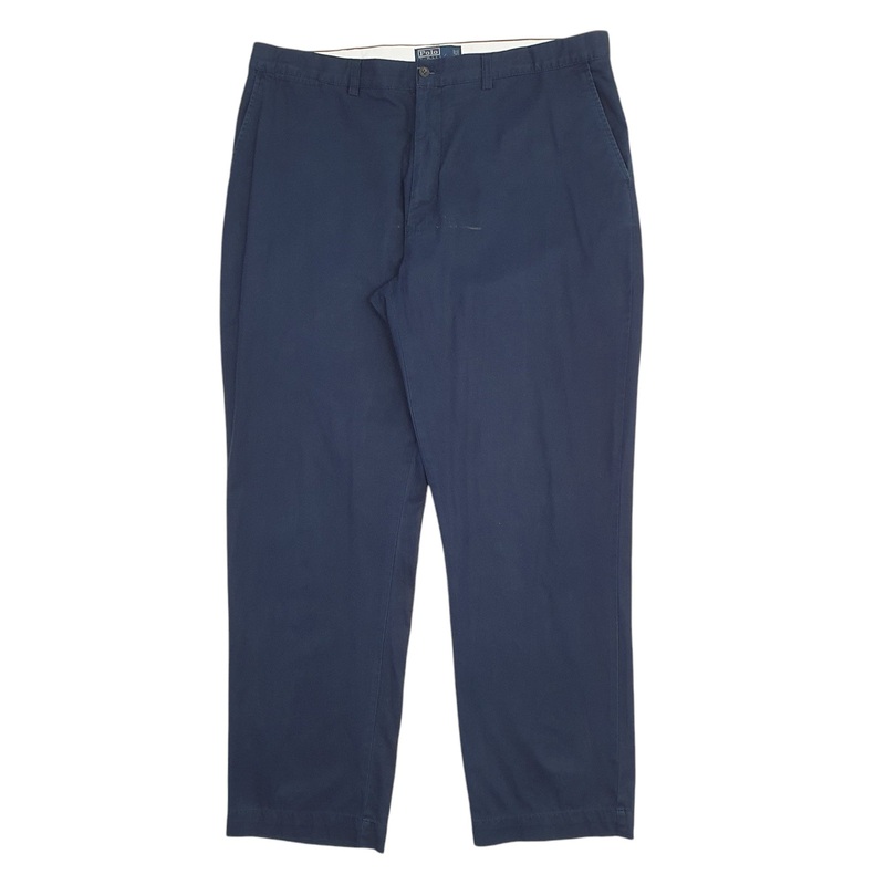 Mens Polo Ralph Lauren Navy Chino Cotton  Trousers Mens W40 L32