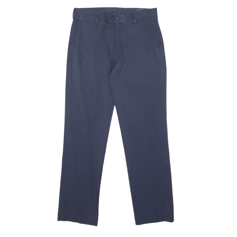 Mens Polo Ralph Lauren Performance Navy Chino Polyester  Trousers Mens W32 L32