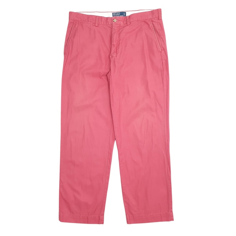 Mens Polo Ralph Lauren Pink Chino Cotton  Trousers Mens W34 L30