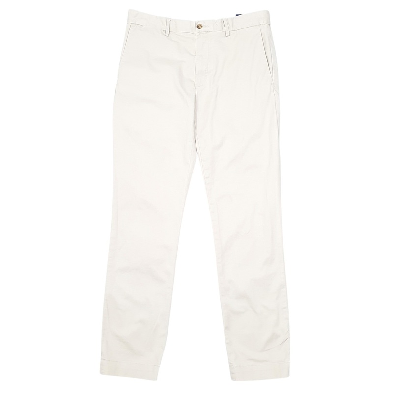 Mens Polo Ralph Lauren Stretch Beige Chino Cotton  Trousers Mens W30 L30