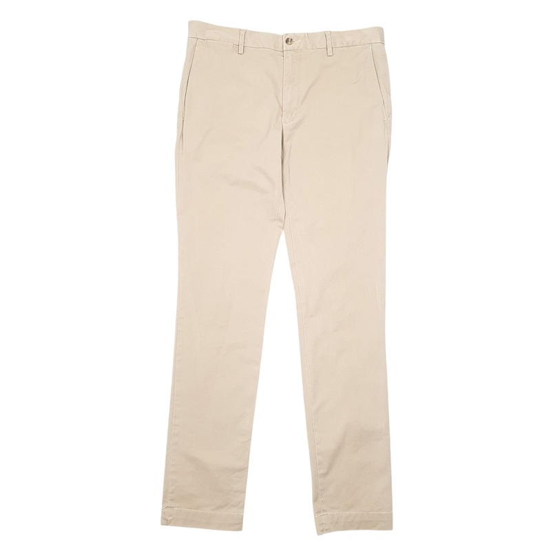 Mens Polo Ralph Lauren Stretch Beige Chino Cotton  Trousers Mens W32 L34