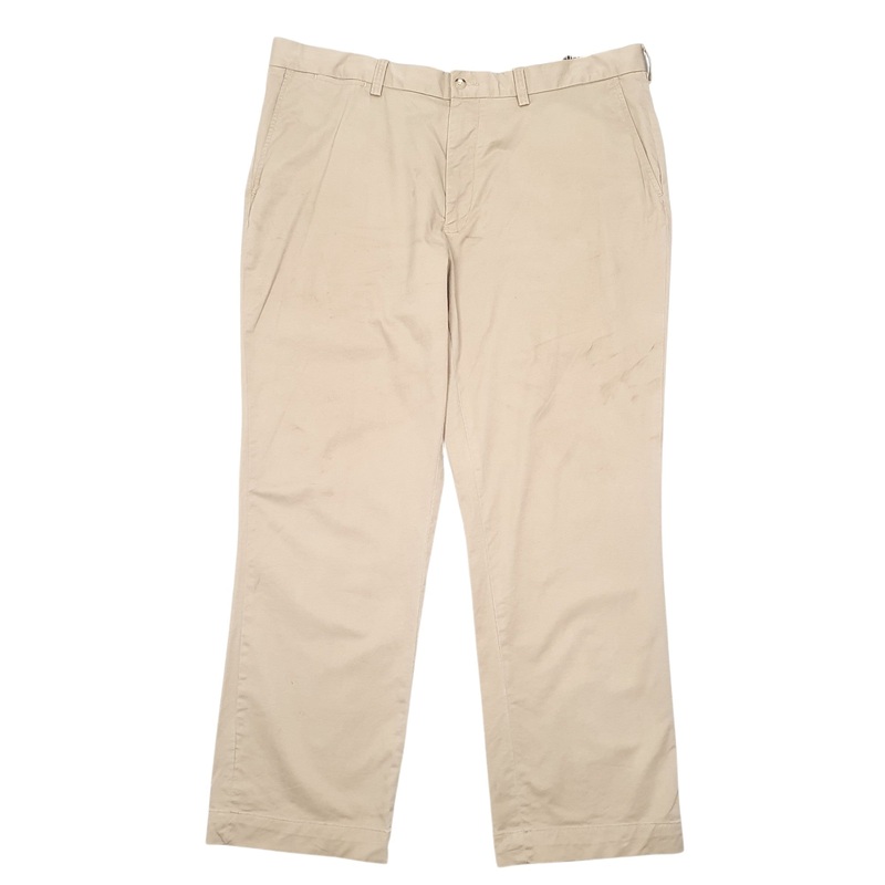 Mens Polo Ralph Lauren Stretch Classic Beige Chino Cotton  Trousers Mens W38 L30