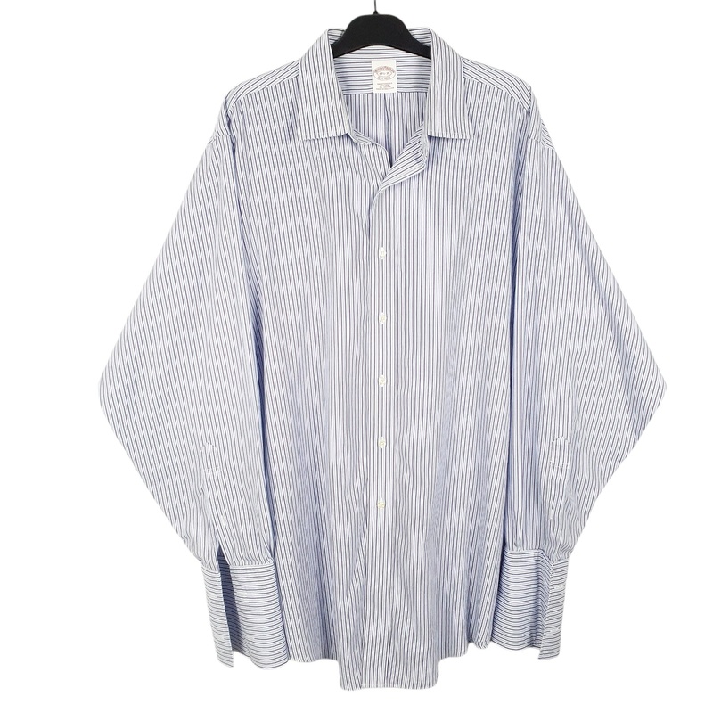 Brooks Brothers Long Sleeve Regular Fit Striped Cotton Shirt Mens XXL