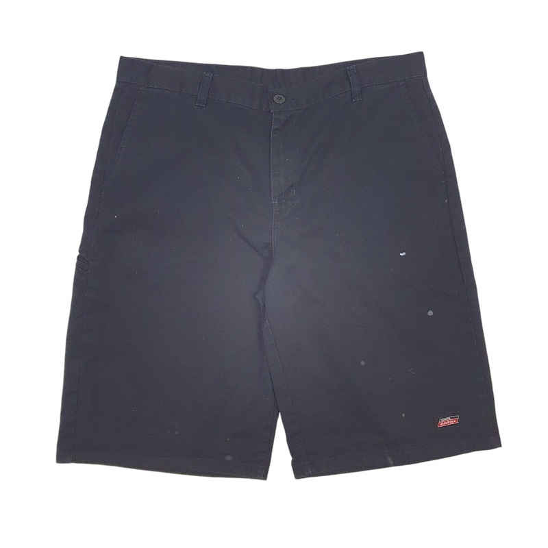 Dickies Black Cargo Workwear Cotton Blend Shorts Mens W36