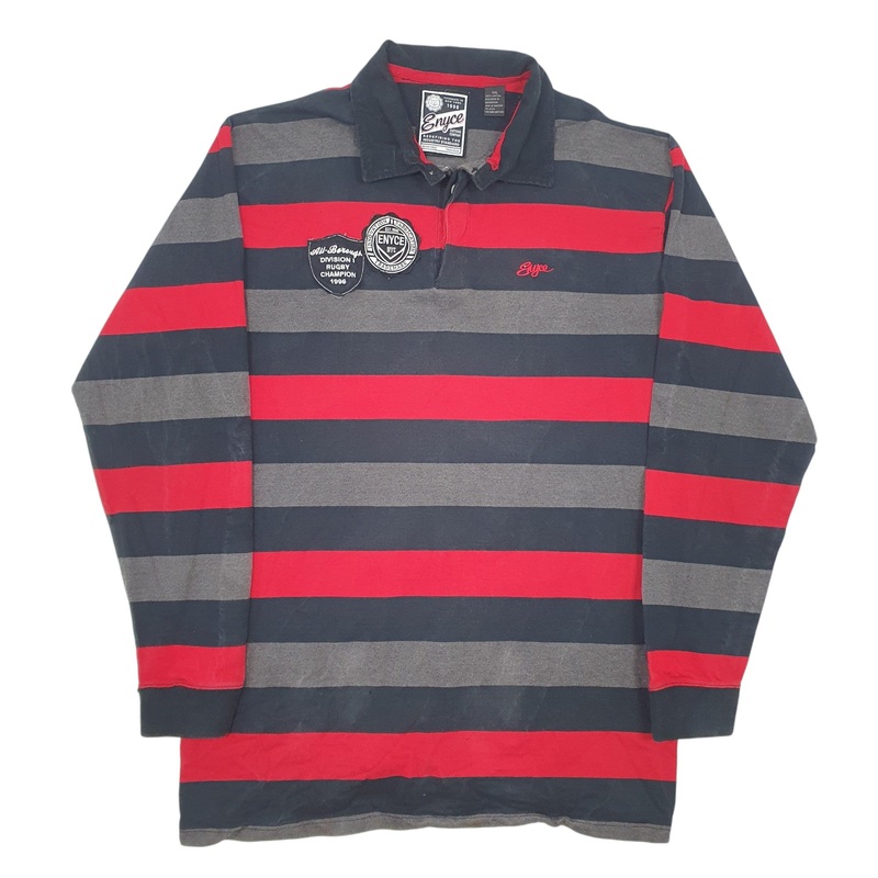 Enyce Rugby Long Sleeve Cotton Polo Shirt Mens XL