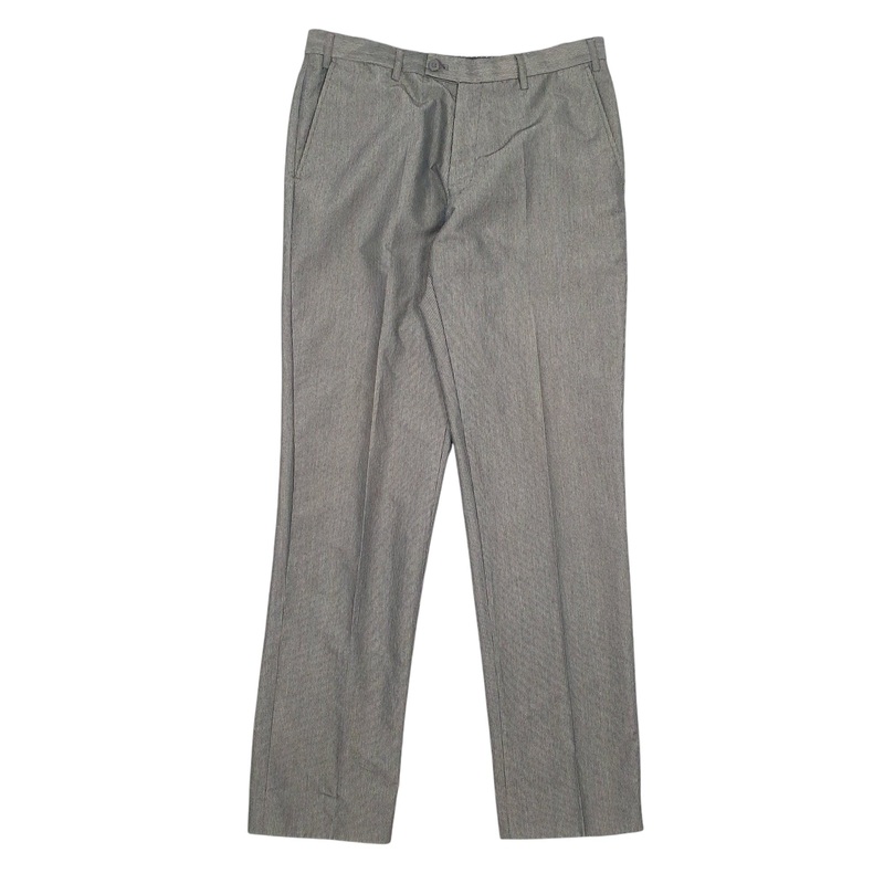 Mens Unbranded Grey Chino Cotton Blend  Trousers Mens W32 L33