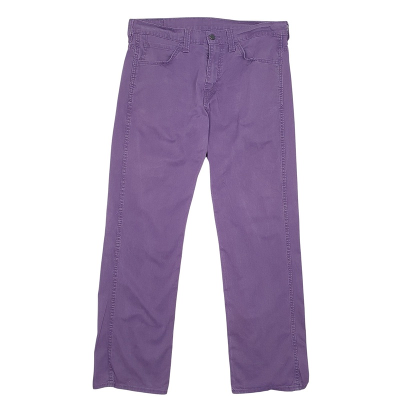 Mens Levis Relaxed Purple Chino Cotton  Trousers Mens W36 L34