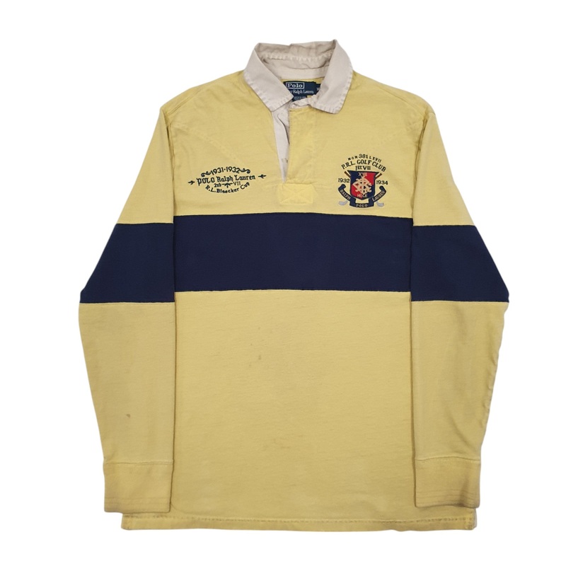 Polo Ralph Lauren Long Sleeve Cotton Blend Polo Shirt Mens M
