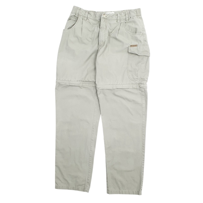 Mens Columbia Green Cargo Cotton Blend  Trousers Mens W32 L33