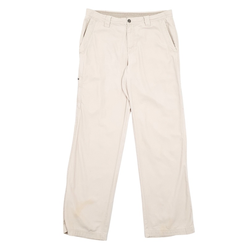 Mens Columbia Sportswear Company Omni-Shield Cream Chino Cotton Blend  Trousers Mens W34 L32