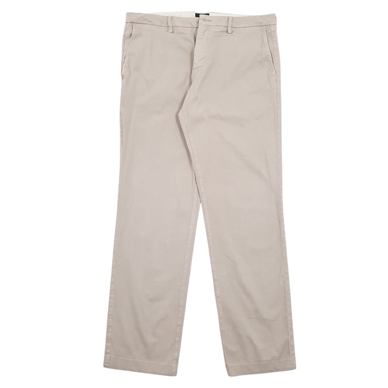 Mens Hugo Boss Cream Chino Cotton  Trousers Mens W36 L32