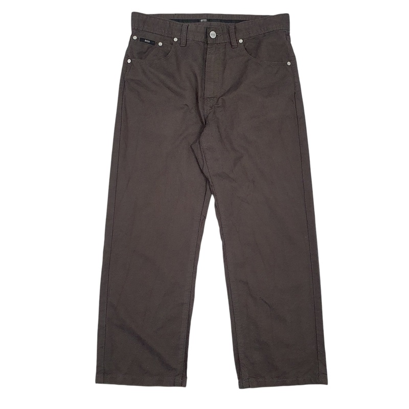 Mens Hugo Boss Grey Chino Cotton  Trousers Mens W32 L26