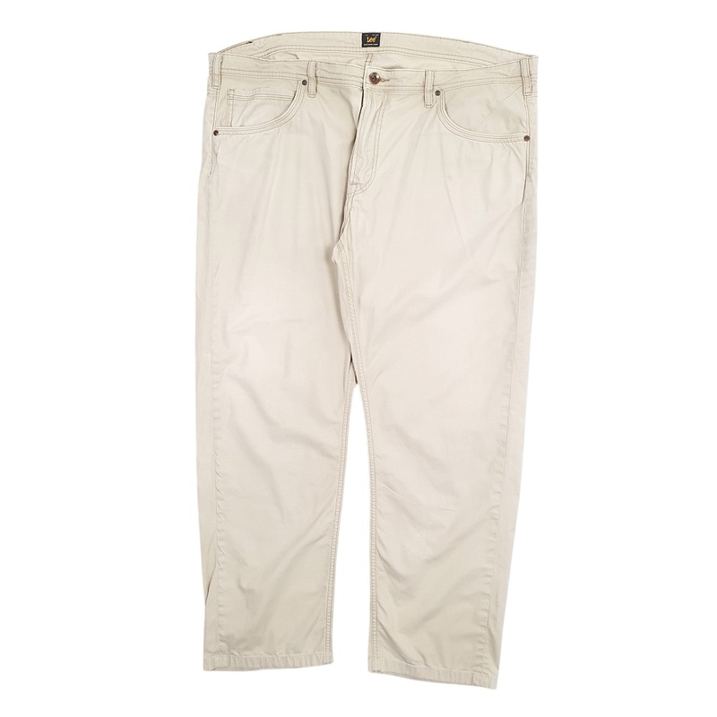 Mens Lee Beige Chino Cotton  Trousers Mens W44 L30