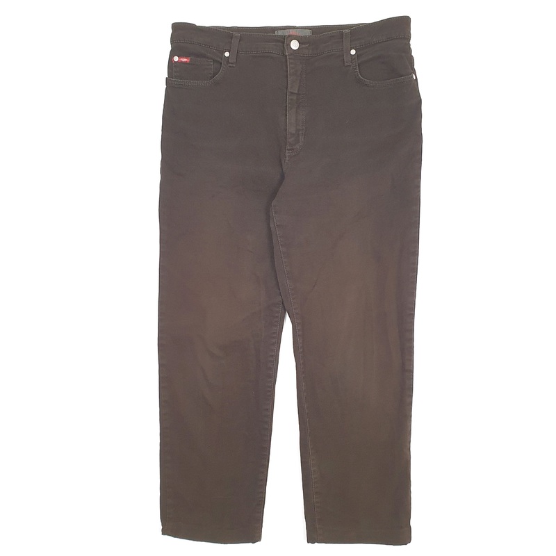 Mens Lee Cooper Brown Chino Cotton  Trousers Mens W34 L27