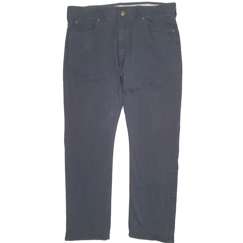 Mens Lee Stretch Black Chino Cotton Blend  Trousers Mens W38 L30