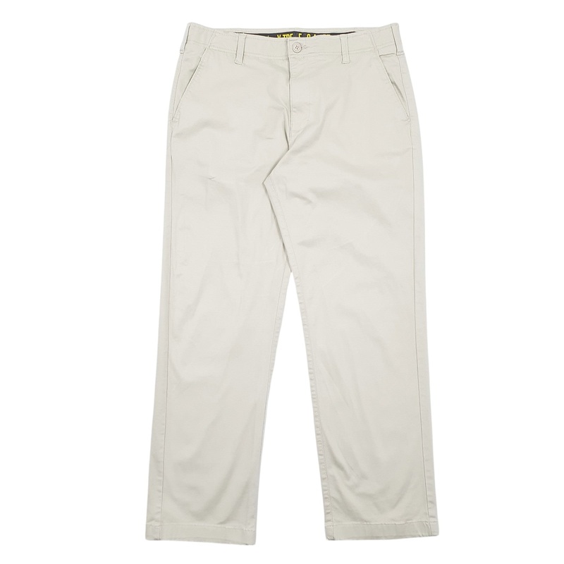 Mens Lee X-treme Comfort Cream Chino Cotton Blend  Trousers Mens W34 L30
