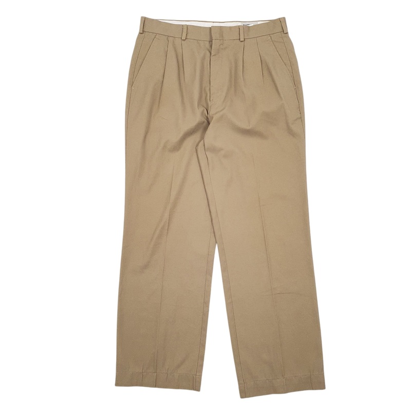Mens Levis Double Pleated Vintage Beige Chino Cotton Blend  Trousers Mens W32 L28