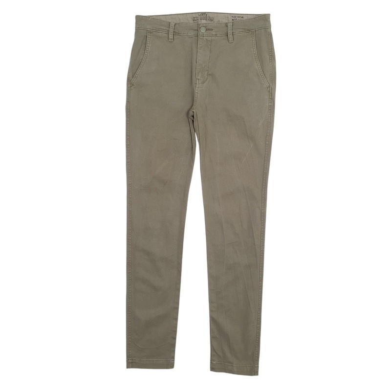Mens Levis Khaki Chino Cotton Blend  Trousers Mens W31 L34