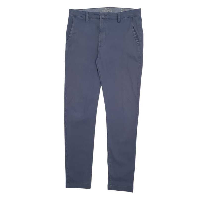 Mens Levis Navy Chino Cotton Blend  Trousers Mens W33 L32