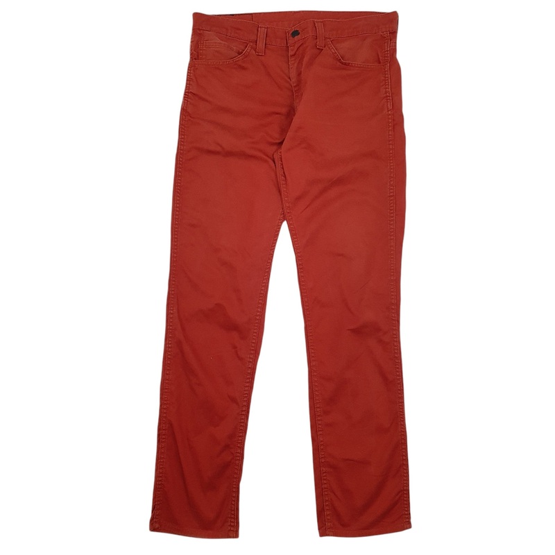 Mens Levis Orange Chino Cotton  Trousers Mens W33 L34