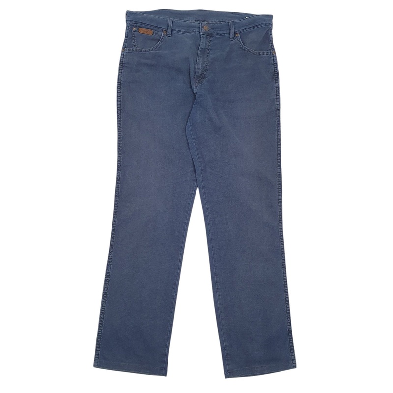 Mens Wrangler Blue Chino Cotton Blend  Trousers Mens W36 L34