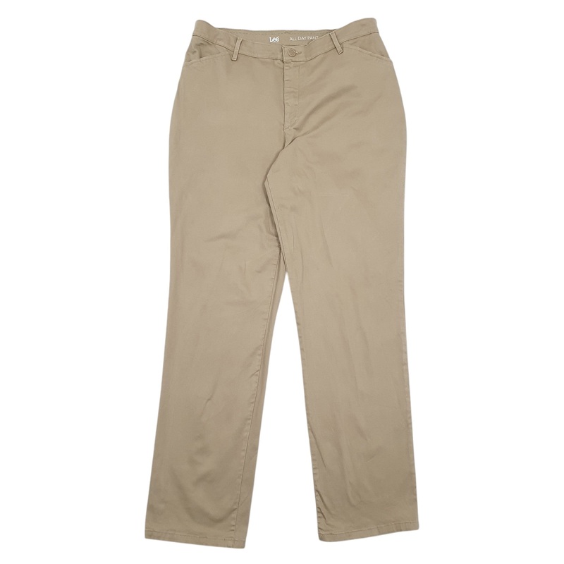 Womens Lee Beige Chino Cotton Blend  Trousers Womens UK14