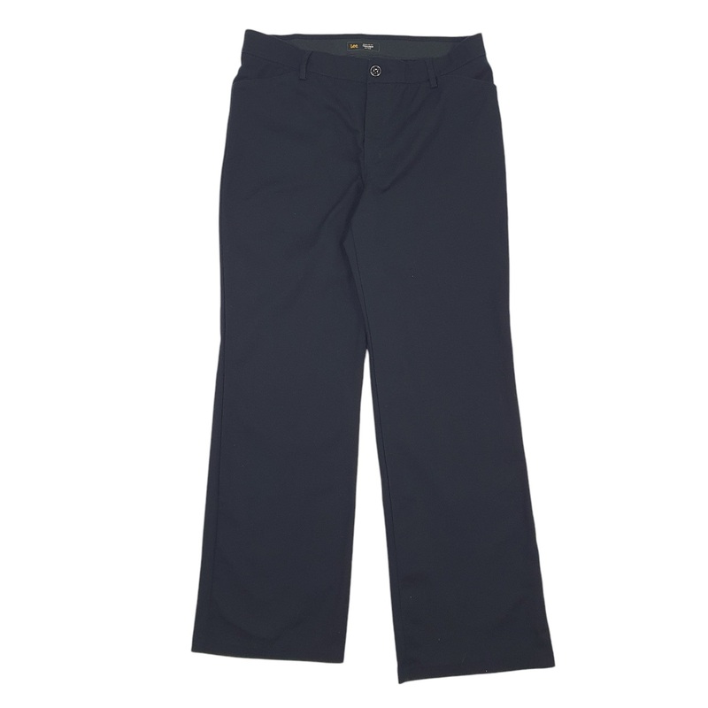 Womens Lee Black Chino Cotton  Trousers Womens UK14