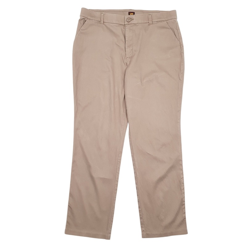 Womens Lee Brown Chino Cotton Blend  Trousers Womens UK20