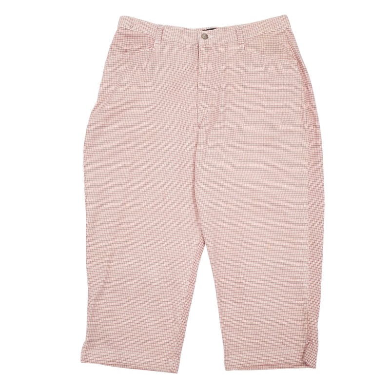 Womens Lee Capri Pink Chino Cotton Blend  Trousers Womens UK16