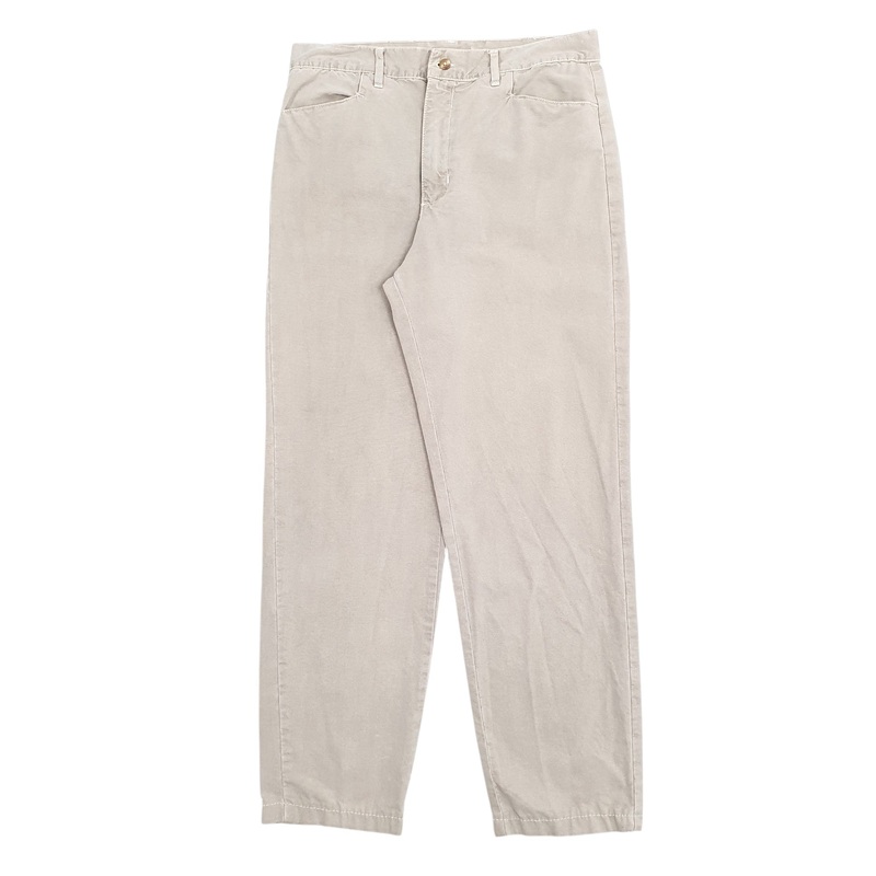 Mens Chinos Beige Chino Cotton  Trousers Mens W34 L32