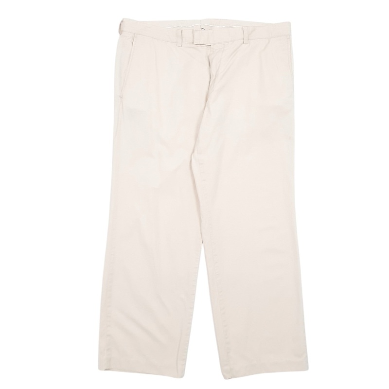 Mens Hugo Boss Cream Chino Cotton Blend  Trousers Mens W38 L28