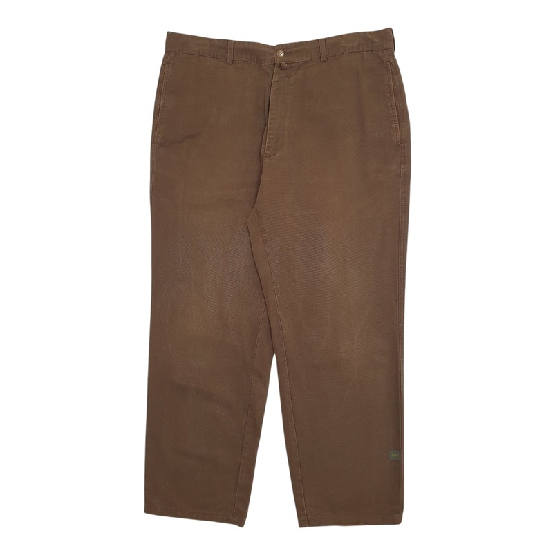 Mens Lacoste Brown Chino Cotton  Trousers Mens W36 L30