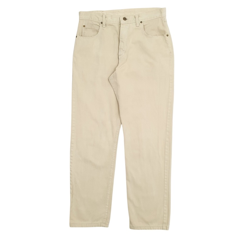 Mens Lee Beige Chino Cotton  Trousers Mens W32 L30
