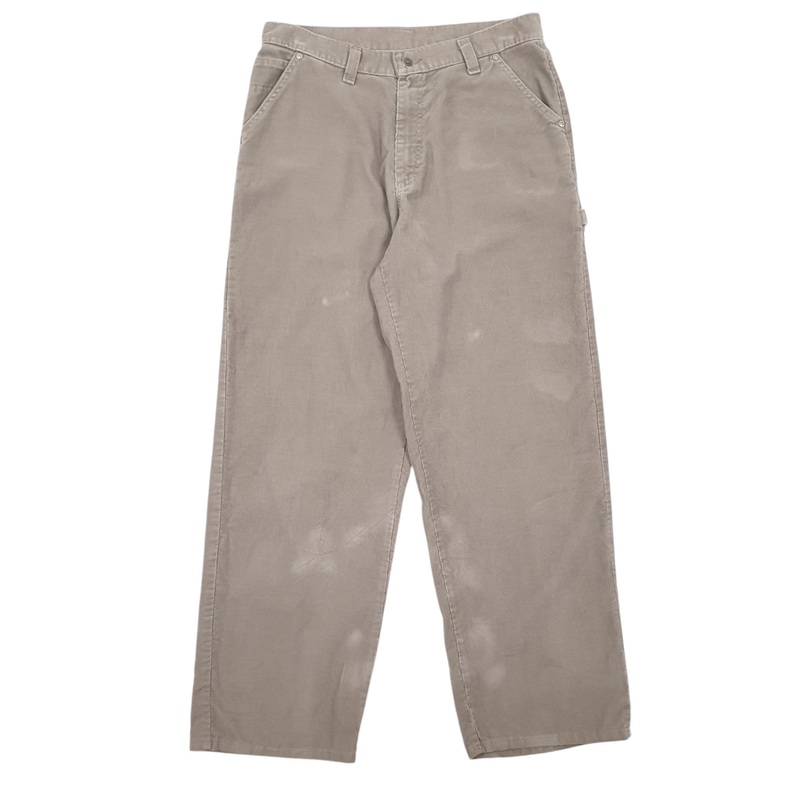 Mens Lee Beige Corduroy Cotton Blend  Trousers Mens W34 L32